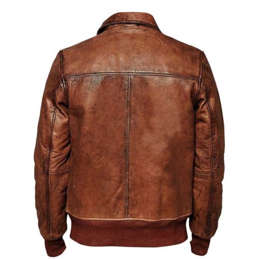 Men Distressed Brown Retro Leather Jacket Sale