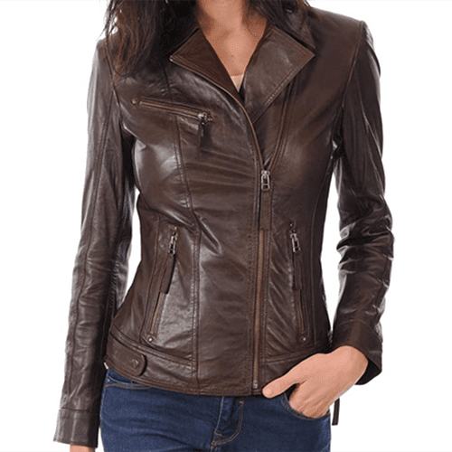 leather jacket for inverted triangle