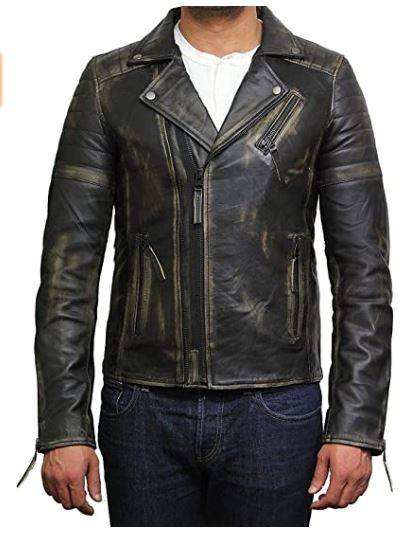 Brandslock Vintage Brando Leather Jacket For Men's